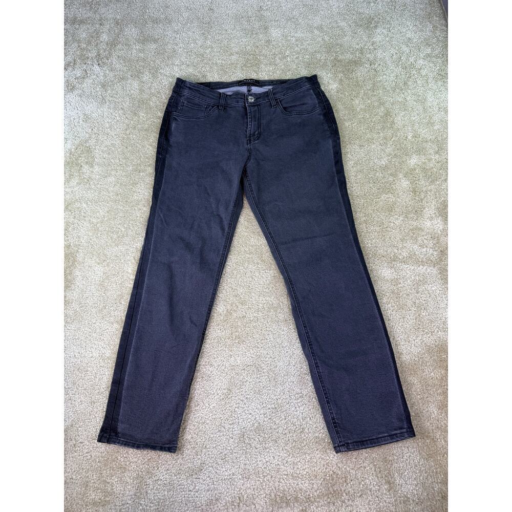 PACSUN Womens Slim Distressed Black Jeans Size 31 Striped Active Stretch C450
